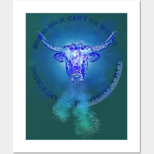 I Am a Tauren - bull design Posters and Art